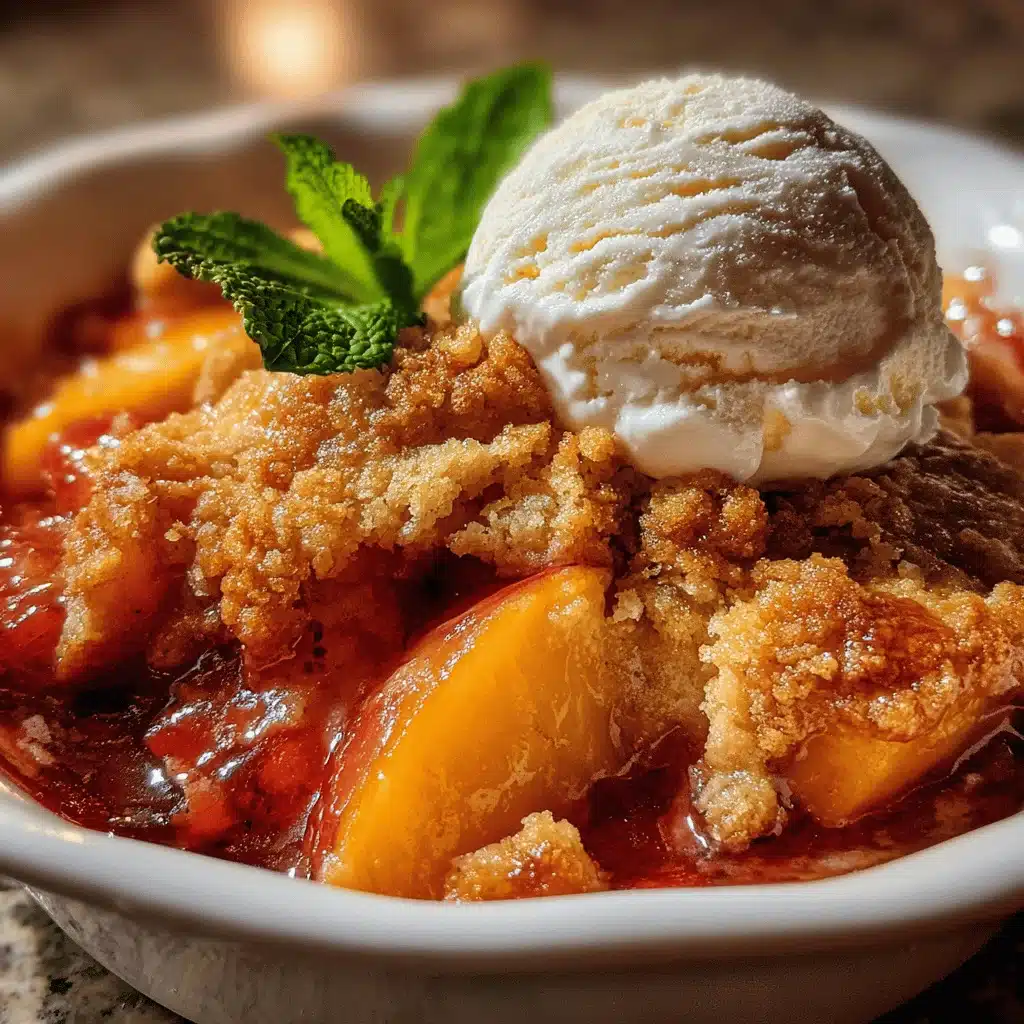 peach cobbler recipe - featured image