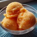 peach sorbet recipe - featured image