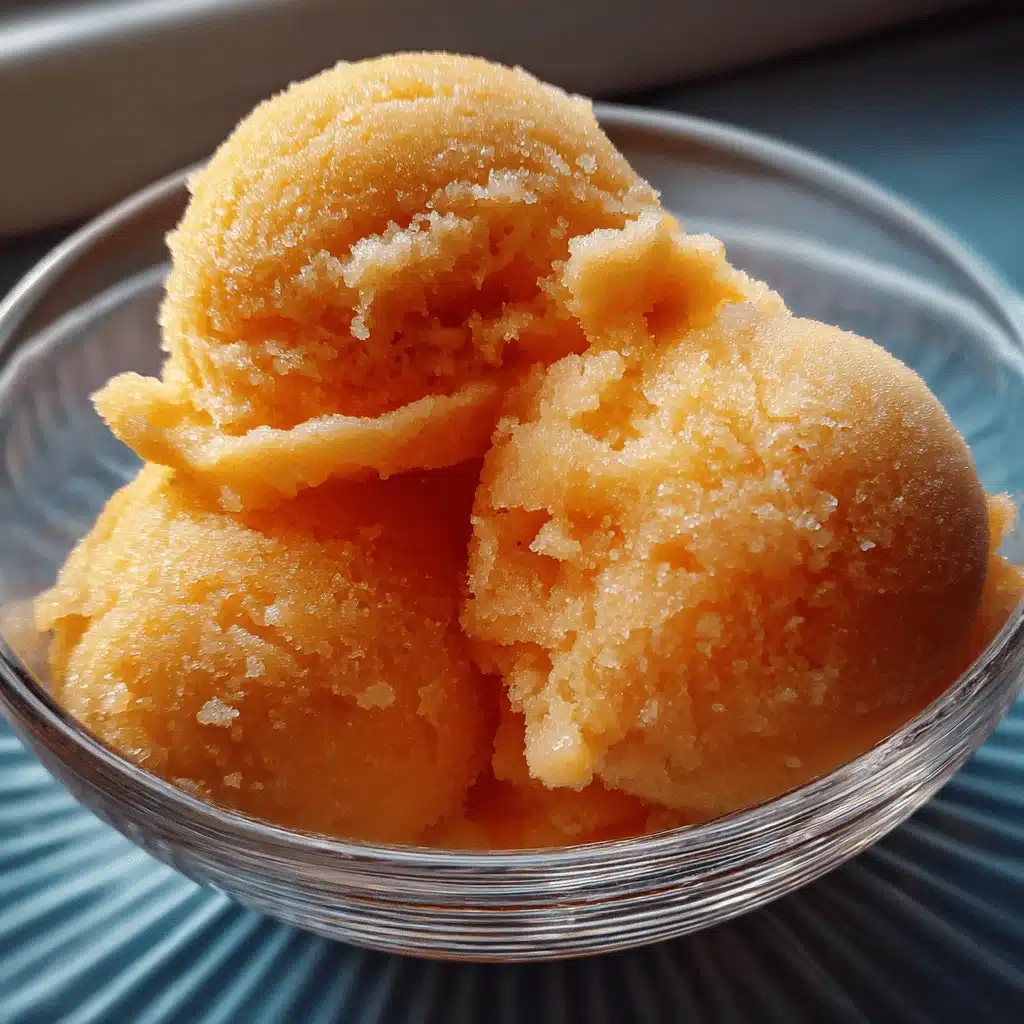 peach sorbet recipe - featured image