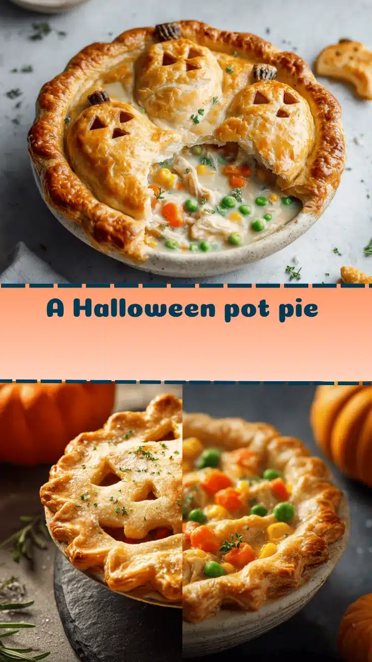 savory Halloween pot pie recipe