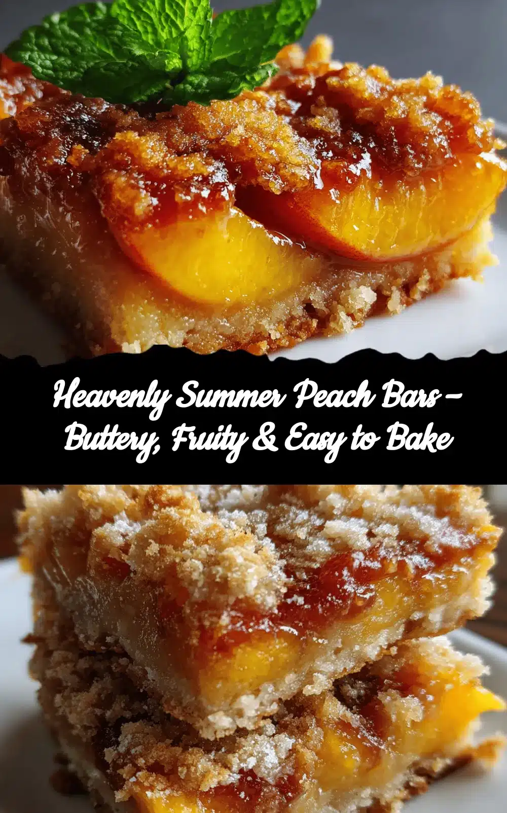 summer peach bars recipe
