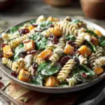 vegan fall pasta salad - featured image